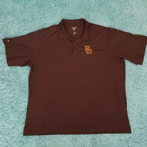 Antigua San Diego Padres Brown SD Golf Polo